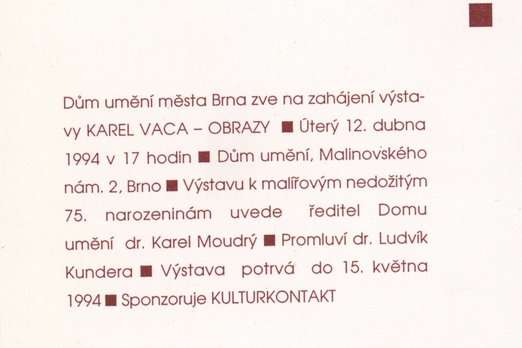 Karel Vaca – obrazy